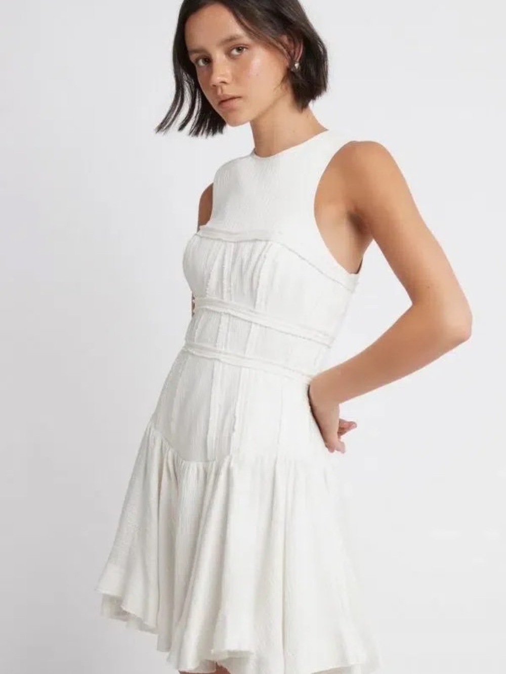 Aje Tidal Corset Mini Dress
